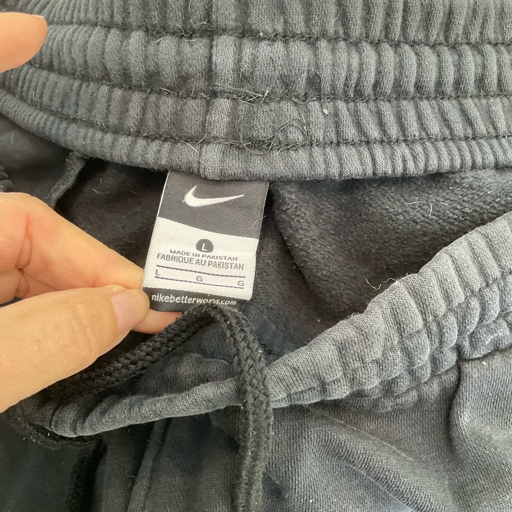 Nike sweats / joggers / loungewear, charcoal gray, drawstring waist, Men’s Sz L - Picture 8 of 12